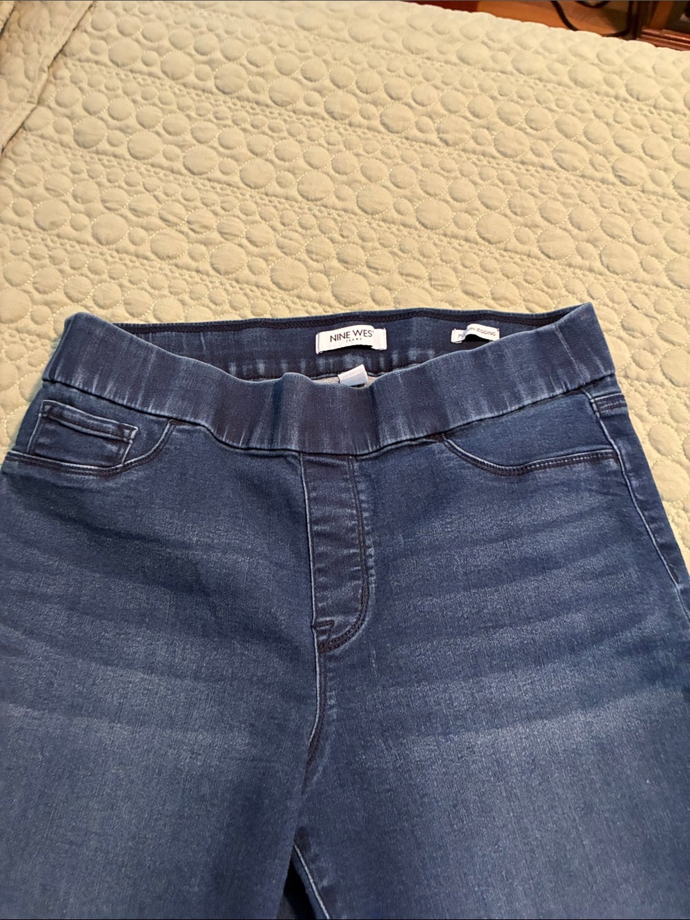 Nine West Dark Blue Pull-On Jeggings